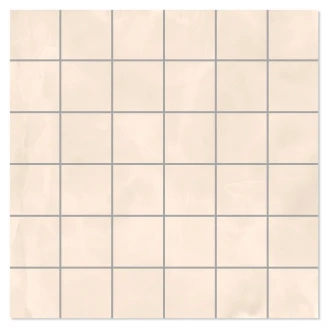 Mosaik Klinker Selene Beige Blank-Polerad Rak 30x30 (5x5) cm